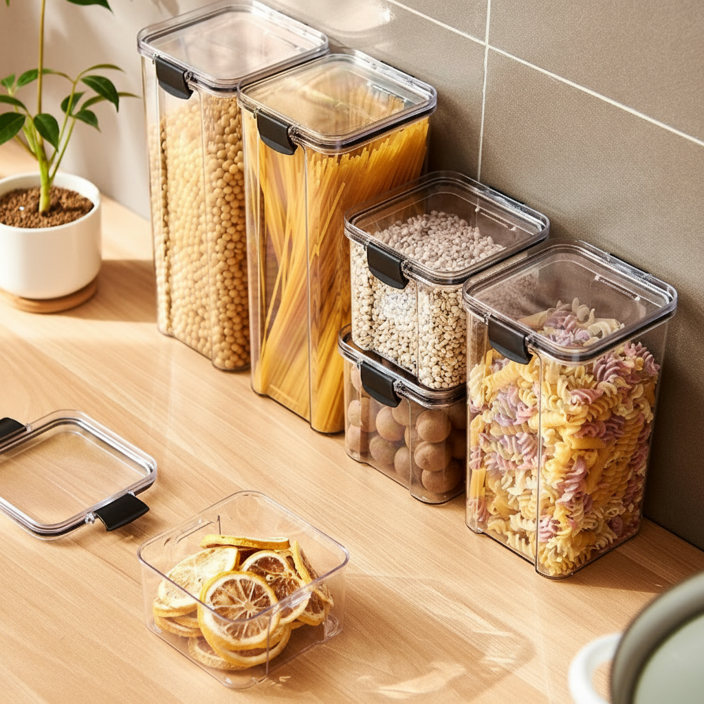 Airtight pantry storage containers, available sizes