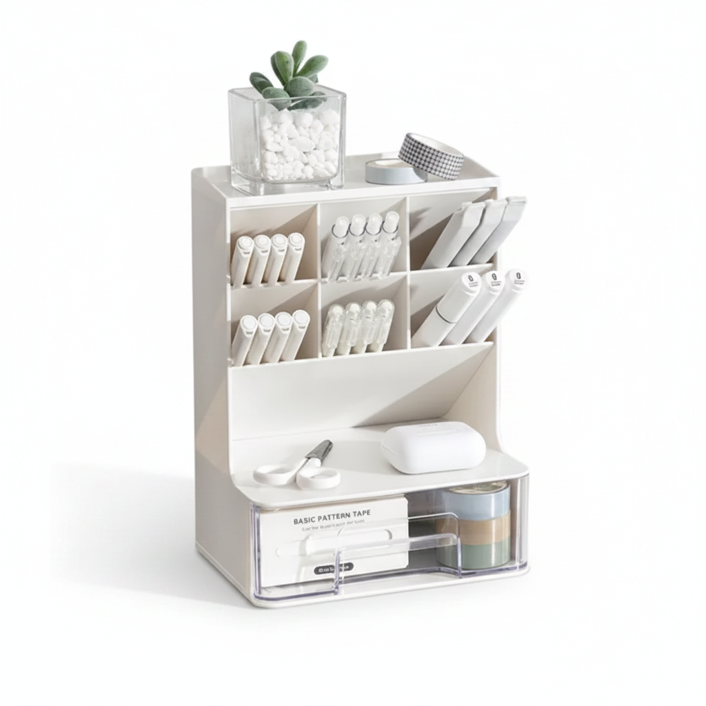 AngleMate Desk Organizer - white background product mockup