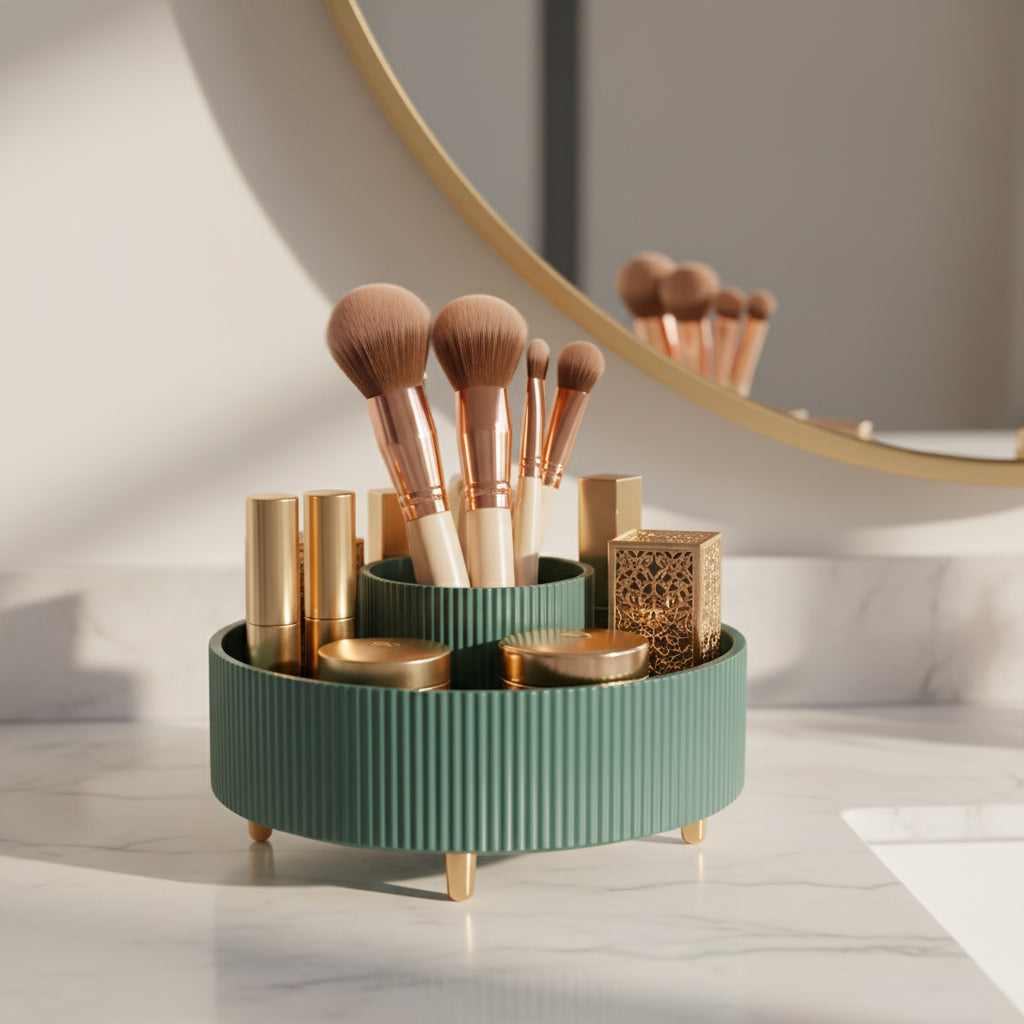 Mira rotating brush organizer, rotating base detail