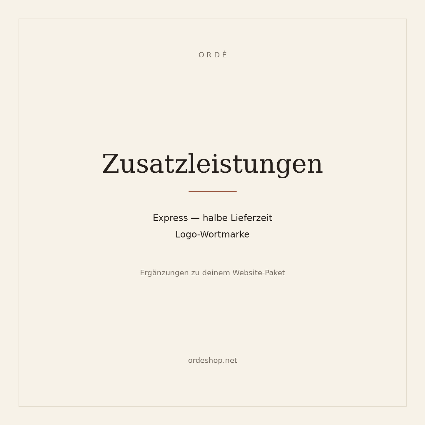 Zusatzleistungen zu deinem Shop